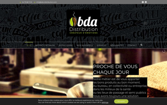 Bda distribution | BDA Distribution Distributeurs Automatiques café, boissons, snack