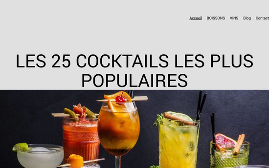Cocktails boissons | Le site des Cocktails, des Punchs et d&rsquo;autres boissons