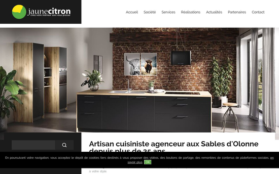 Jaune citron | Artisan cuisiniste et agencement intérieur Les Sables d’Olonne Jaune Citron