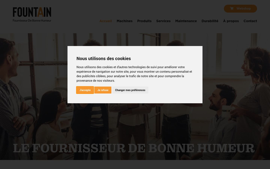 Fountain | Fountain Votre fournisseur de boissons sur mesure