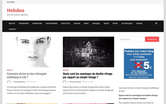Hebdoo | Hebdoo Des informations régulières