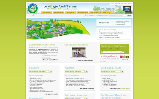 Certiferme | Certi&rsquo;Ferme  le village des éleveurs  des recettes  du jardin  du bien être